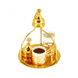 Gold Askılı Kahve Sunum Set