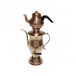 Copper Teapot Type Charcoal Samovar