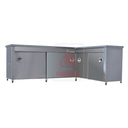 Cupboard L Type Bench
