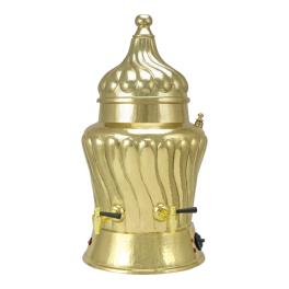 Mevlana Patterned Brass Sahlep Boiler 15 LT. With Mixer