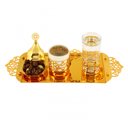 Gold Selçuklu Tekli Kahve Seti