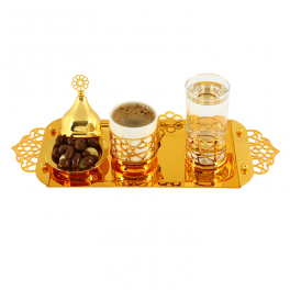 Gold Seljukian Single Coffee Set